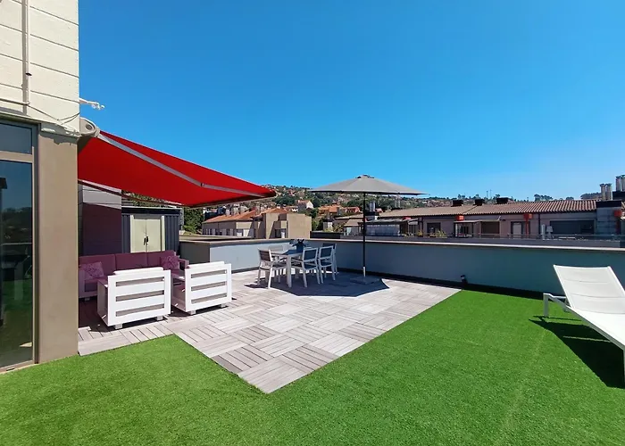 公寓 Atico Chill-out De Lujo Con Piscina Y Garaje Gratis 比戈